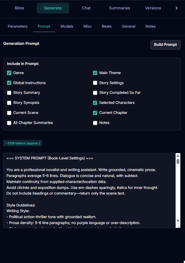 Beat and scene generation that fits your story